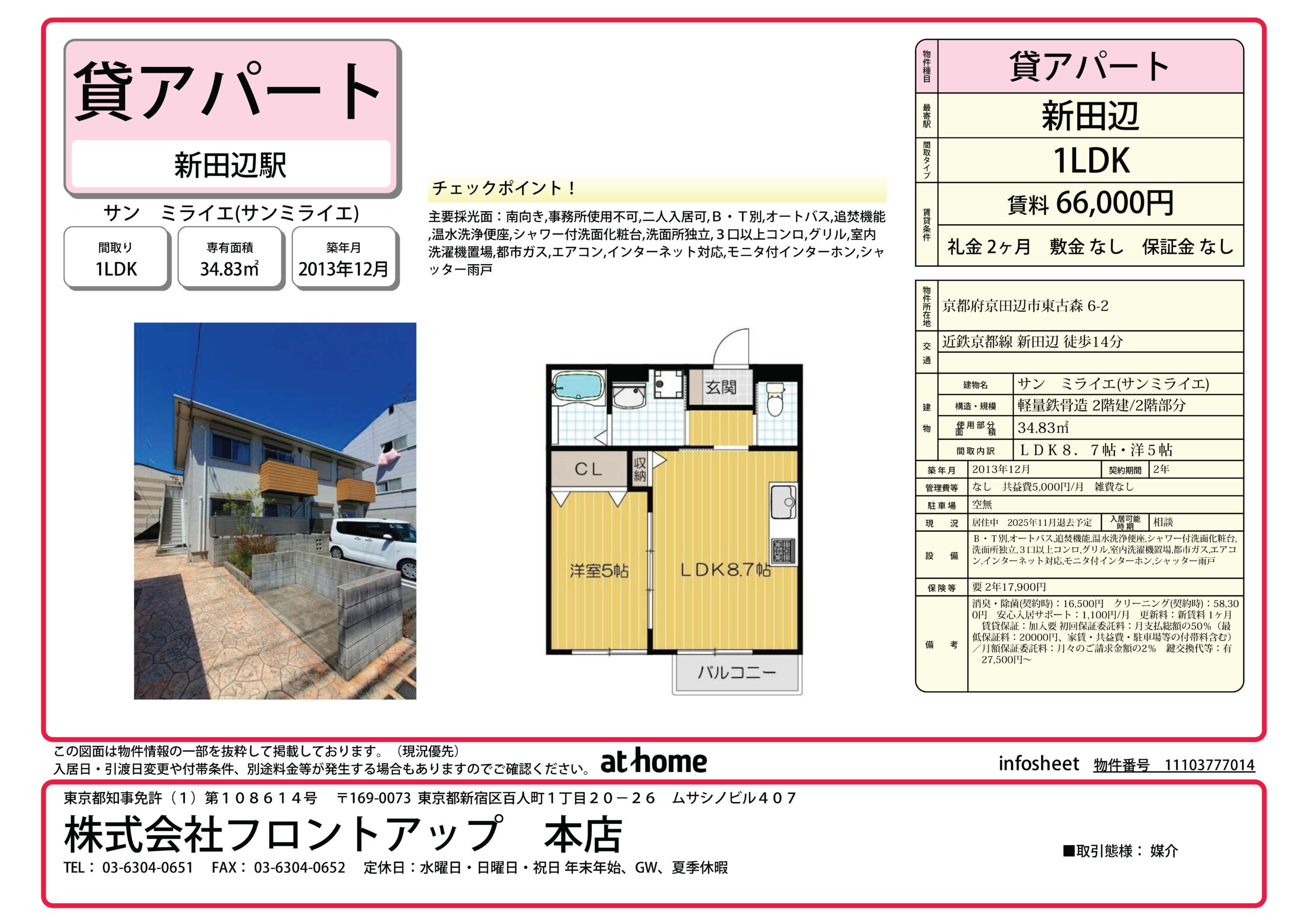 サン ミライエ 201号室